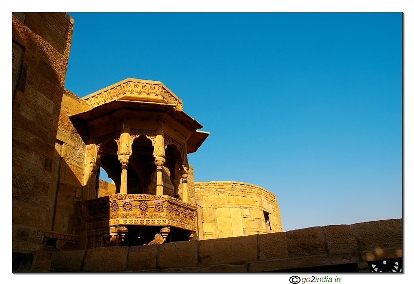 Ornamental balcony in Jaislamer fort