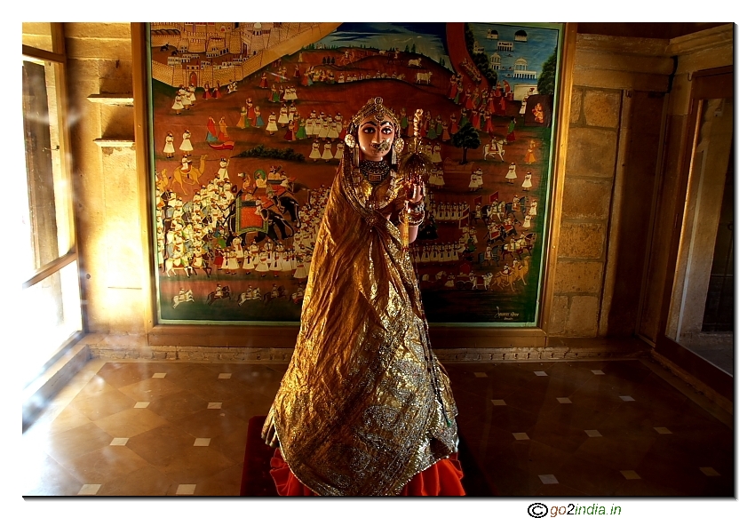 Gangaur festival dress inside Jaisalmer fort