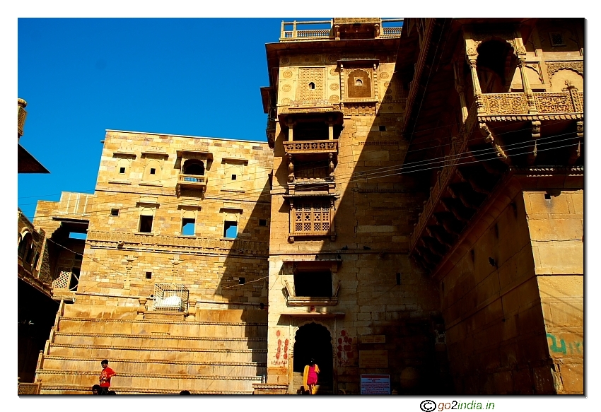 Side view of Museum at Dussehar Chowk inside Jaisalmer fort