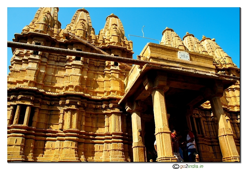 Entrance of Jain temple inside Jaisalmer fort