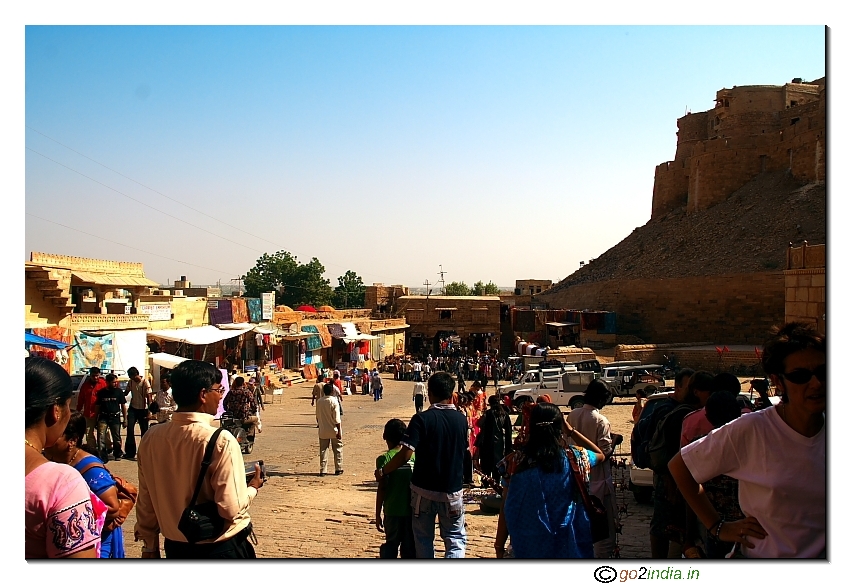 In front of Jaisalmer fort