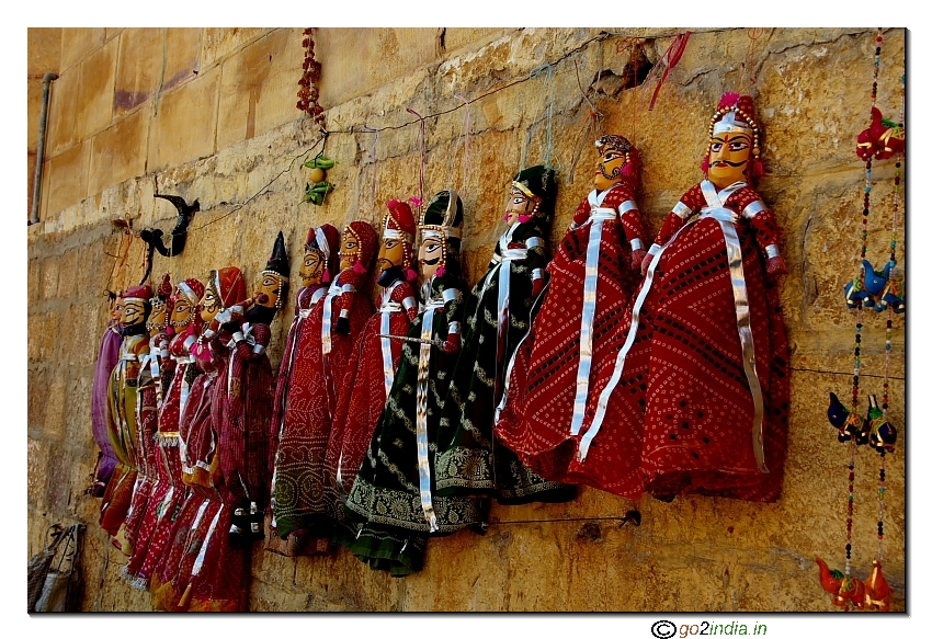 Puppets for sale inside Jaisalmer fort