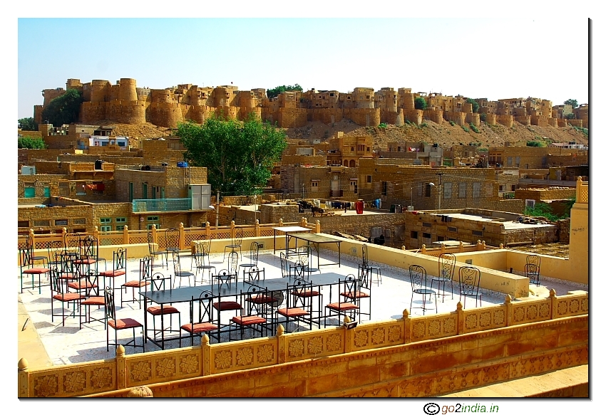 View of fort from Mandir Palace top at Jaisalmer