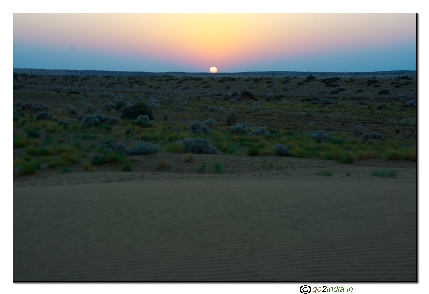 Sunset near Beeda village