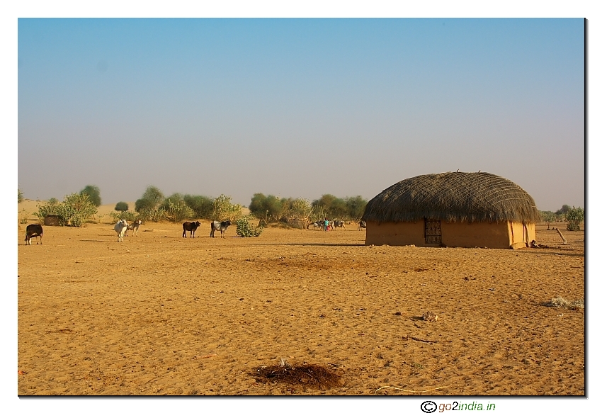 House inside desert 