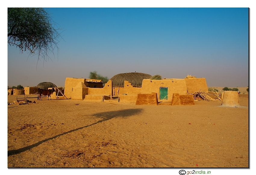 Dhaneli village in desert of Jaisalmer