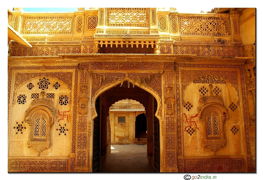 Entrance to Badal Vilas the palace 