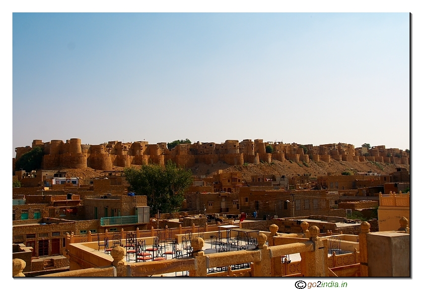 View of Fort from Mandir Palace Jaisalmer 