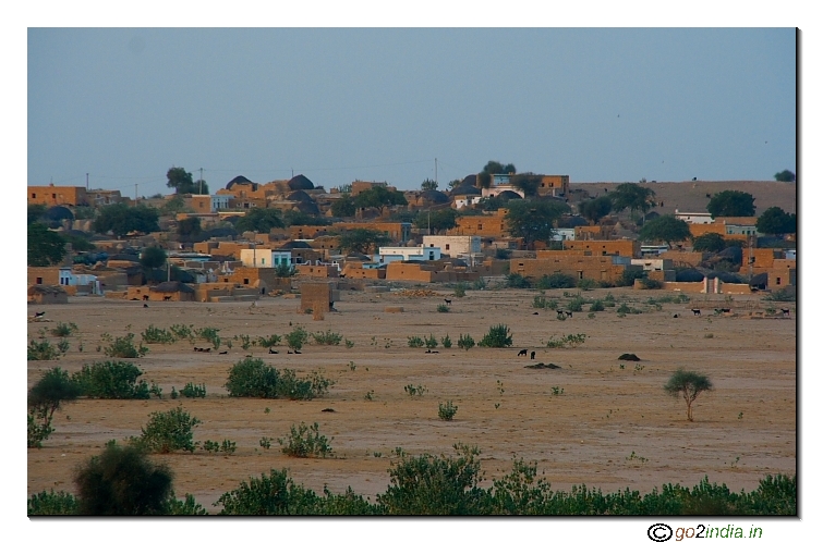 Barna village inside desert near Jaisalmer