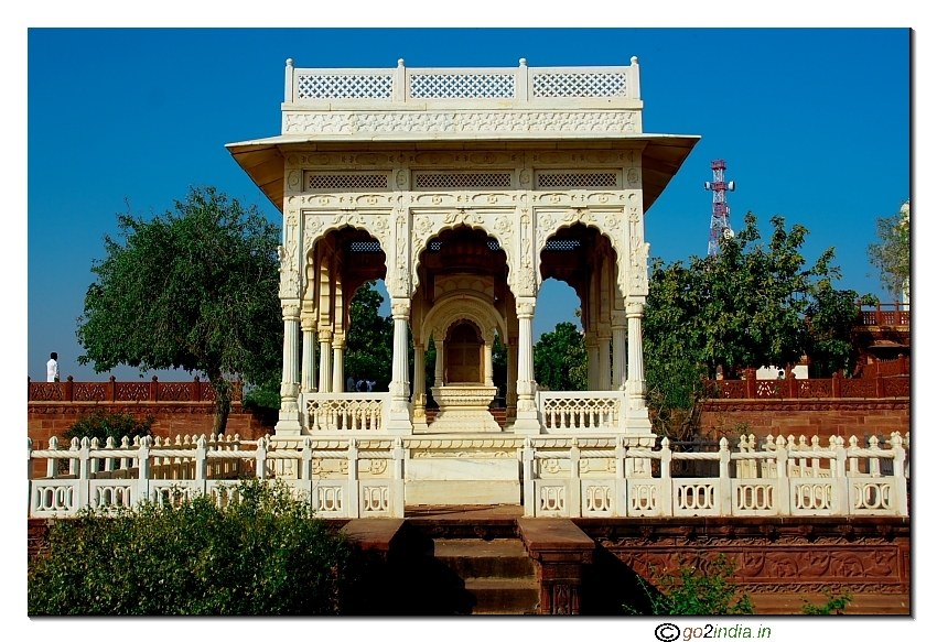 Marble cenotaph at Jodhpur