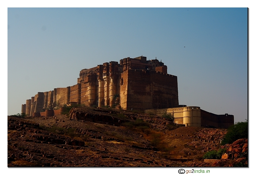 Mehrangarh Fort Jodhpur from a distance