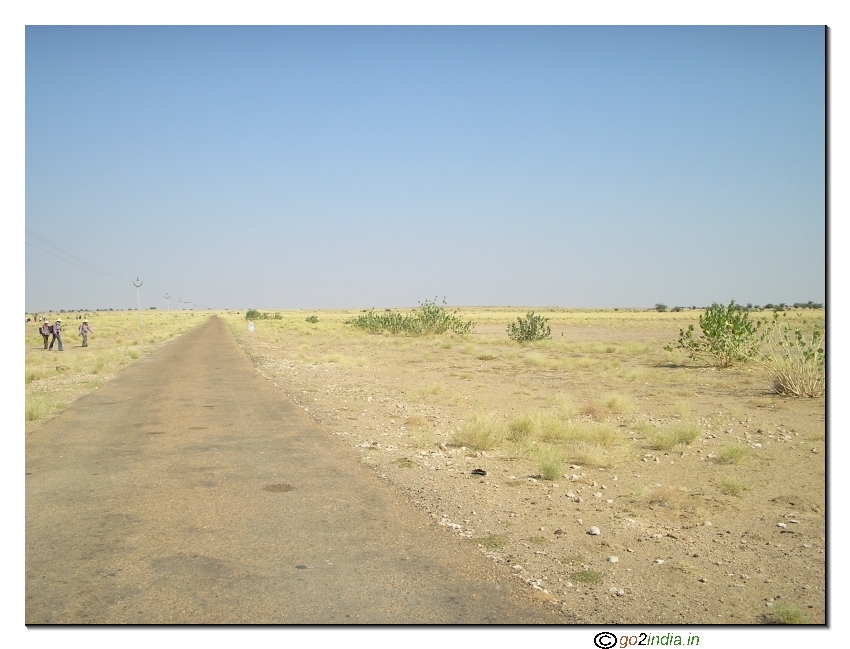 A road in desert 