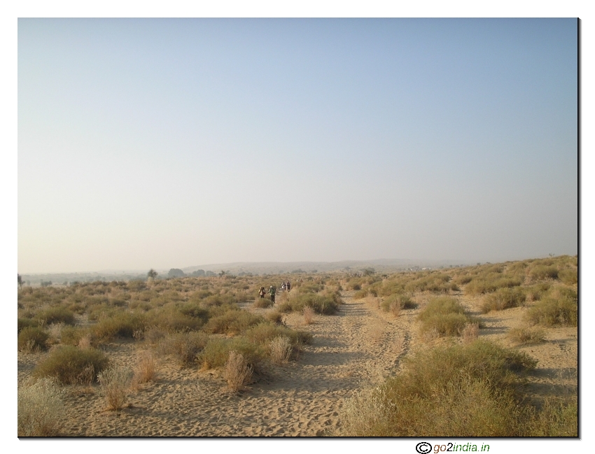 Trekking in the morning