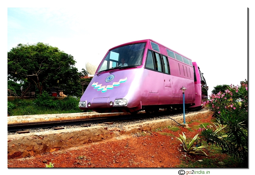 Toy train at Kailasagiri park Vizag