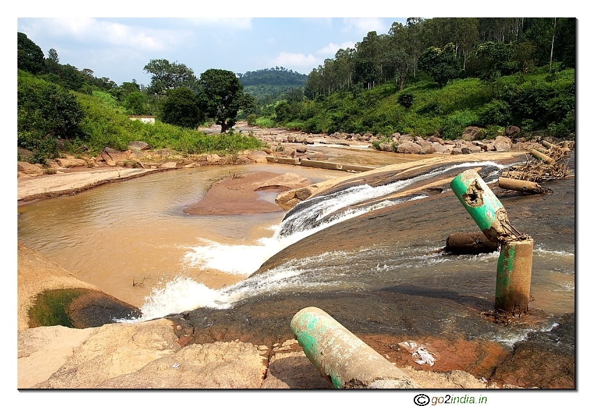 Water flow at chaparai picnic spot Araku valley vizag