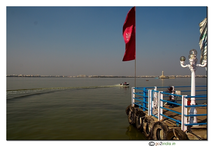 Boating at Husen Sagar Lake at Hyderabad 