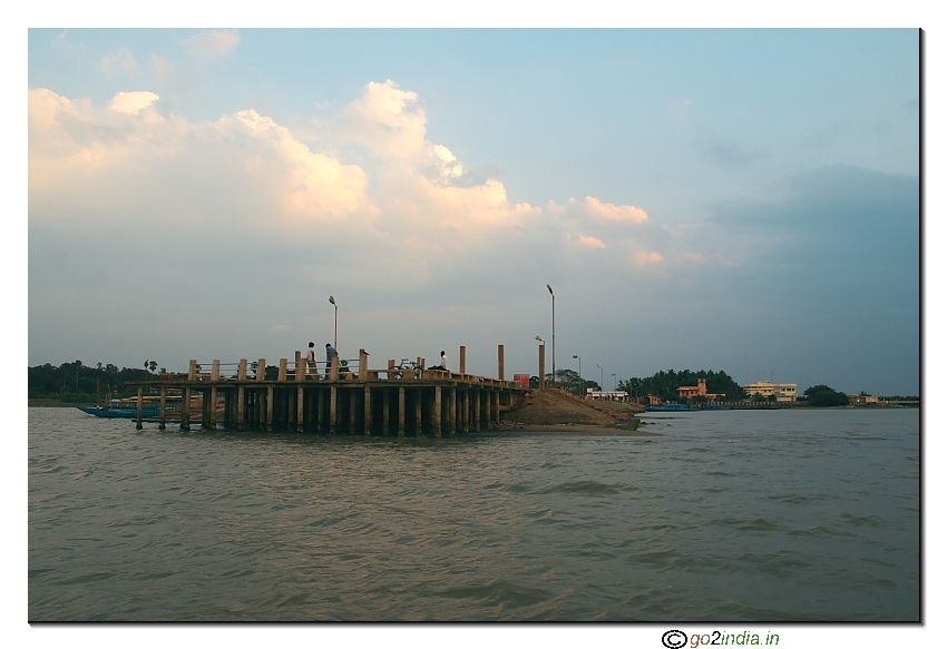 Chilka lake at Satapada of Orissa state Jetty place