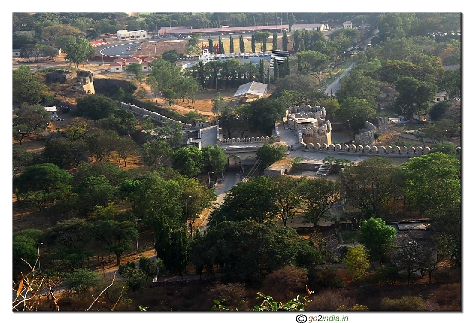 View outside fort area 