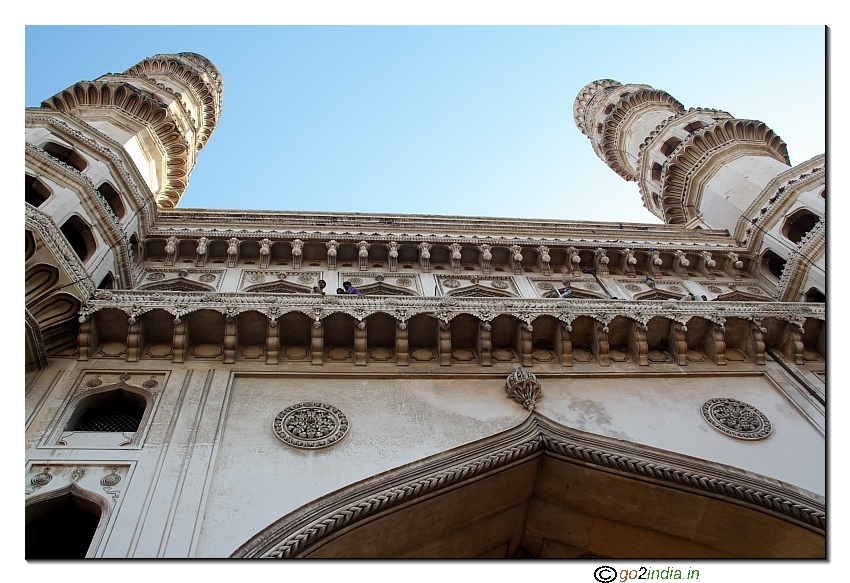 View from below - Charminar at Hyderabad Secunderabad