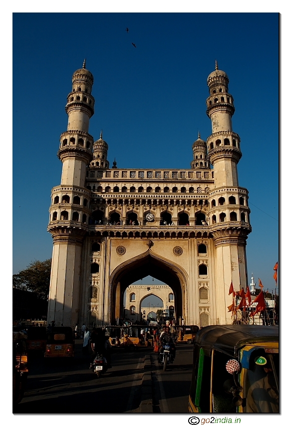 Charminar from a distance from road