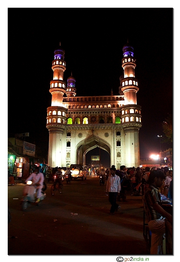 Night light at Charminar Hyderabad