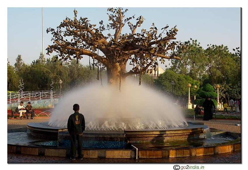 water fountain at NTR park Secunderabad