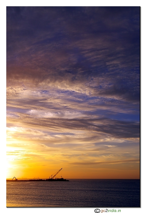 Gangavaram Beach at dawn 