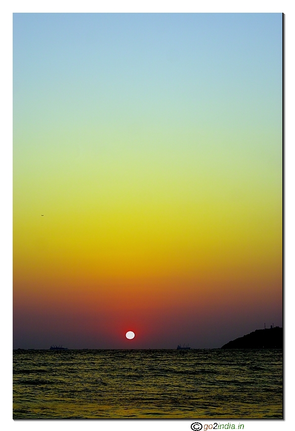 Miramar beach during Sun set