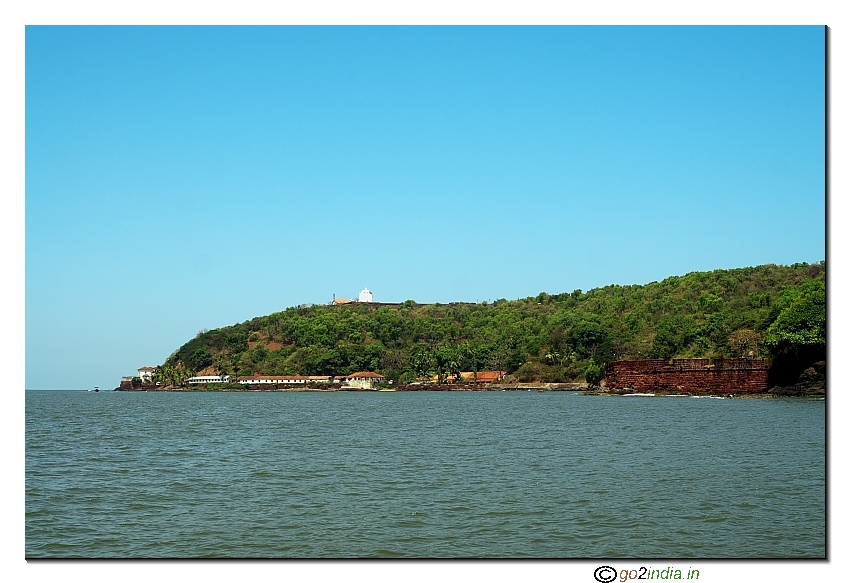 Distant view of Central jail in Goa at Dolphin Bay