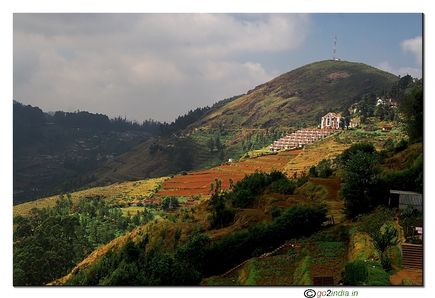 Hill resorts at Ketti Valley near Ooty close up view