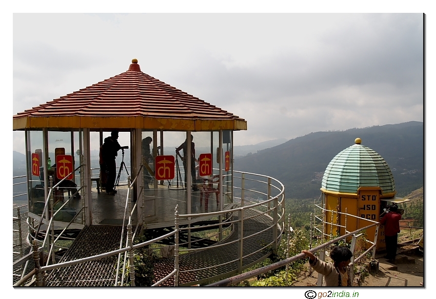 Telescopic view station at Ketty valley Ooty for visitors