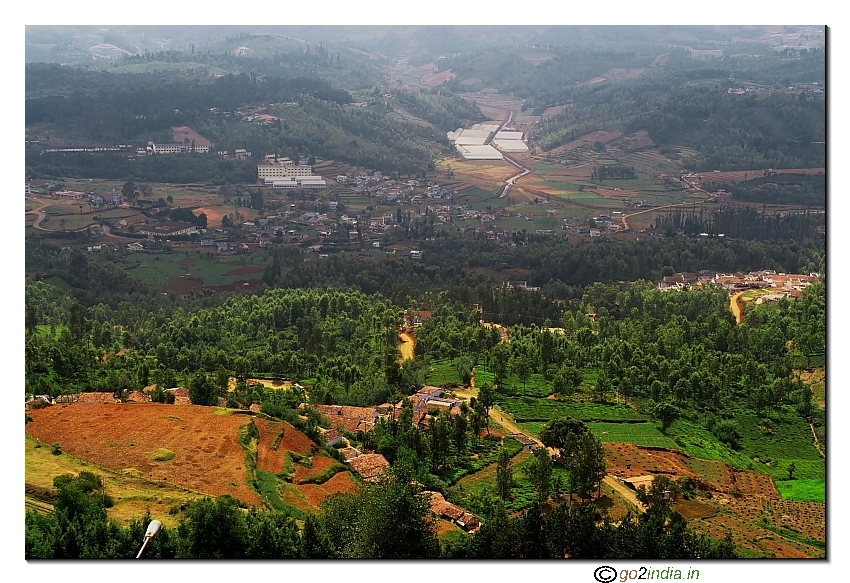 Ketty valley close view near Ooty site seeing place
