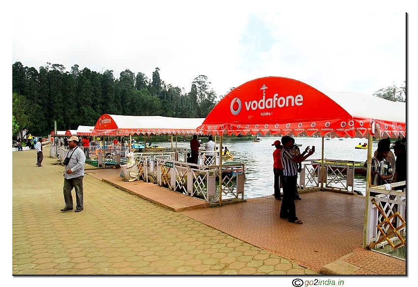 Ooty lake entrance view from front side