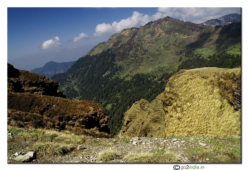 View of Valley during trekk to Talhouti