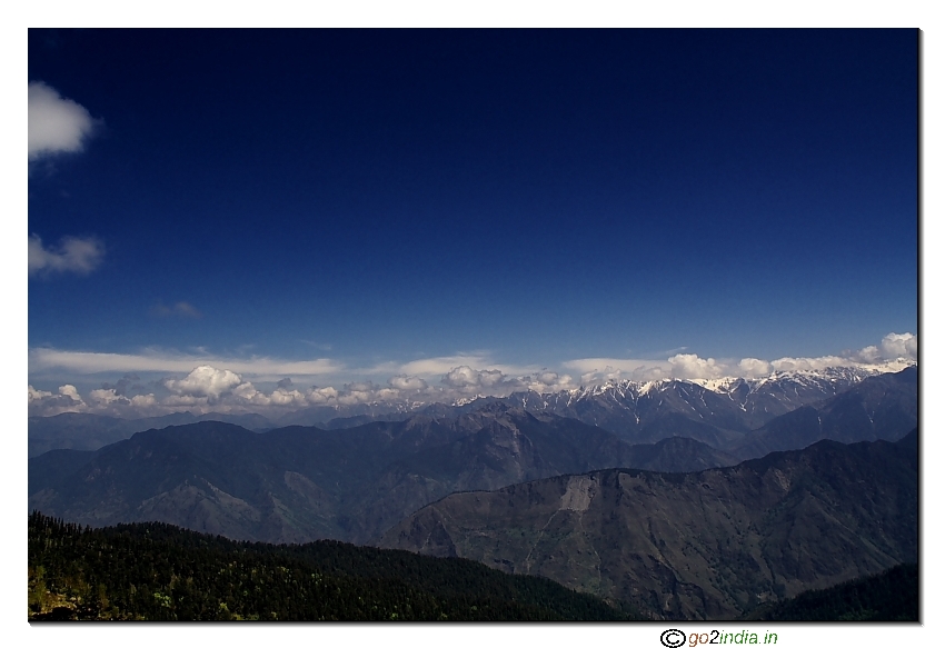 View of Himalaya during the trekking