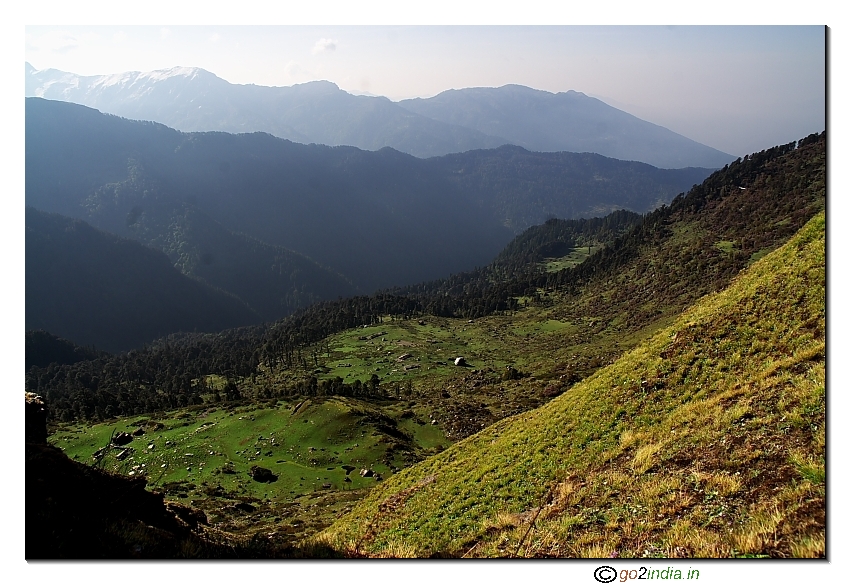 View of Valley during trekk from Dhunda to Talhouti