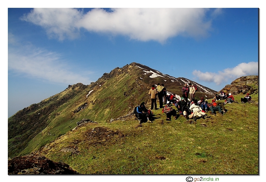 Time for rest and photography during trekking