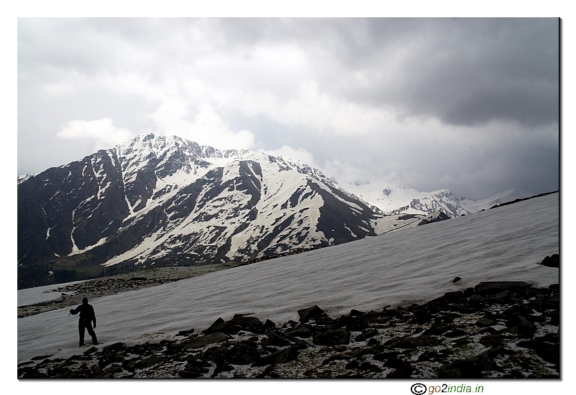 After the  snow near Talhouti camp