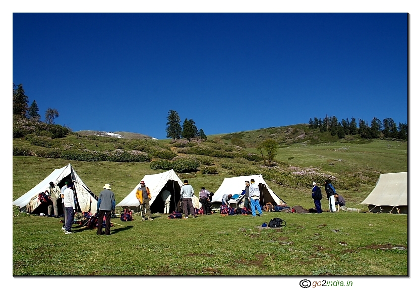 Camps at Talhouti during trekk