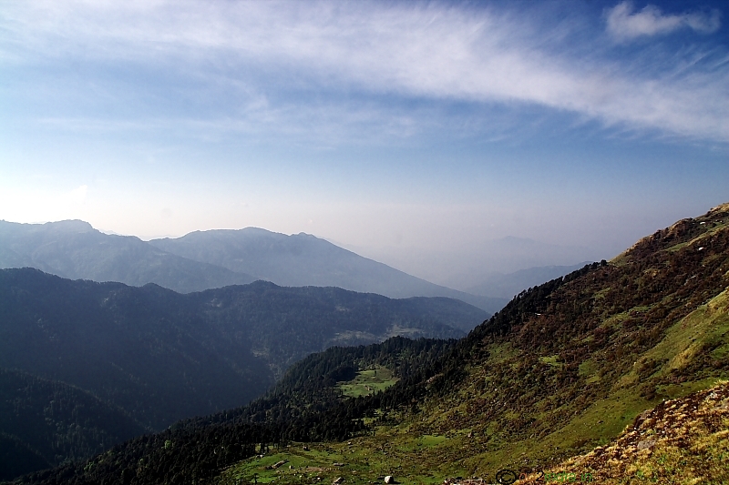 Valley slope during trekking