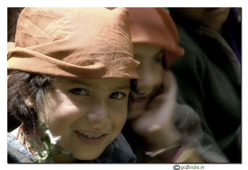 Smile on little kids of Garhwal
