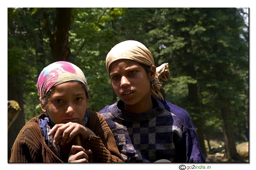 Girls at Garhwal  during trekking