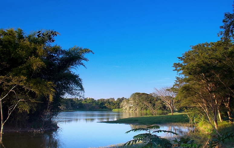 Karanji kere lake view from birding place inside