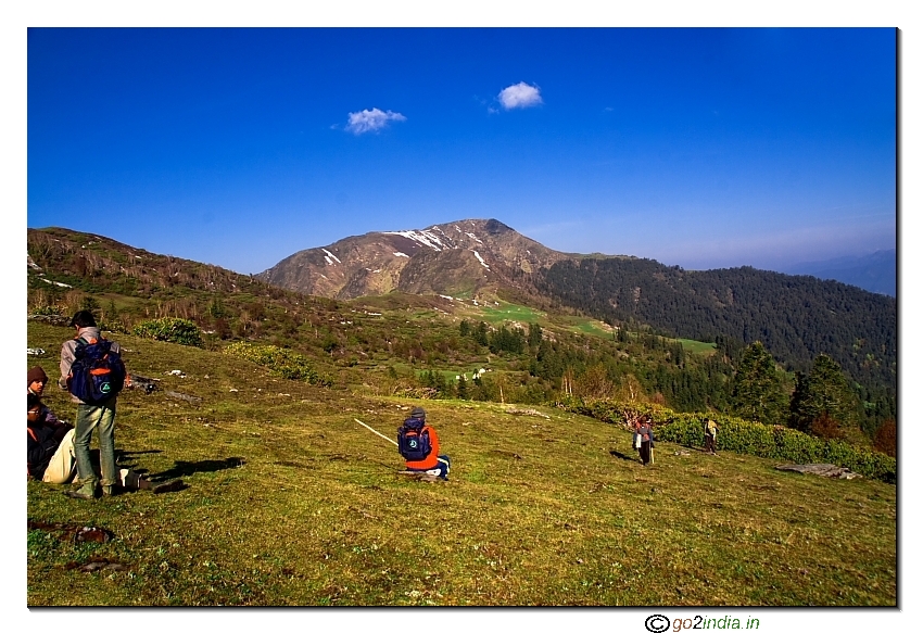 Going towards Talhouti - Dhunda camp is visible