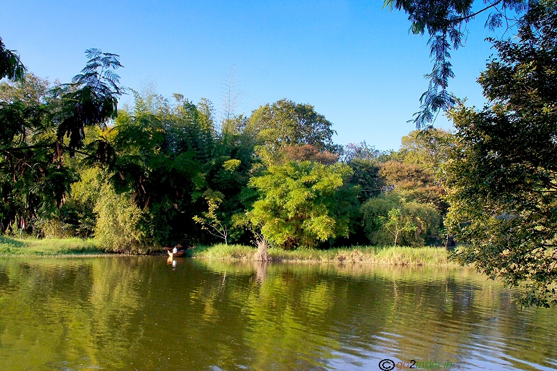 Karanji kere lake in Mysore butterfly garden side view