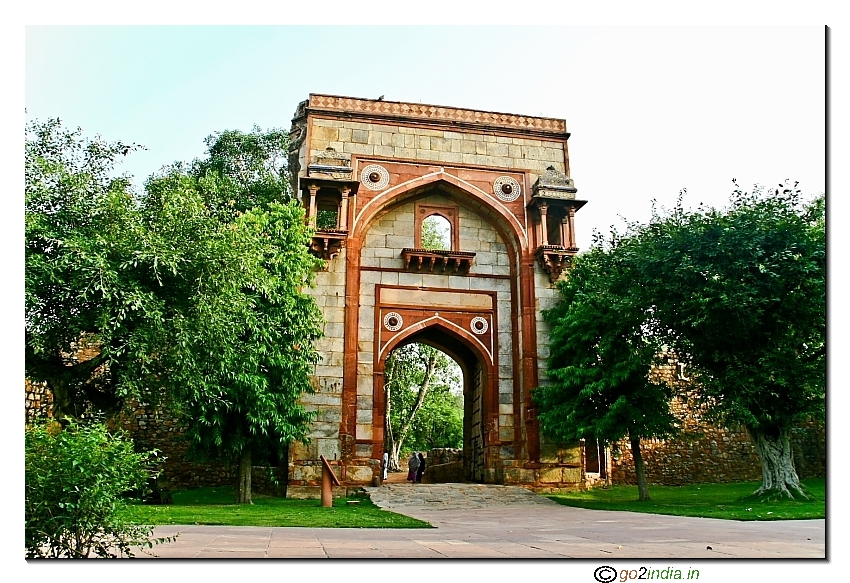 Arab Serai Gate entry inside Humayuns tomb