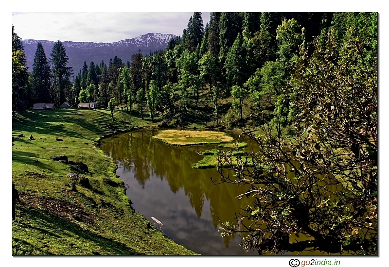 Juda Talao camp site just after rain in after noon during trekking