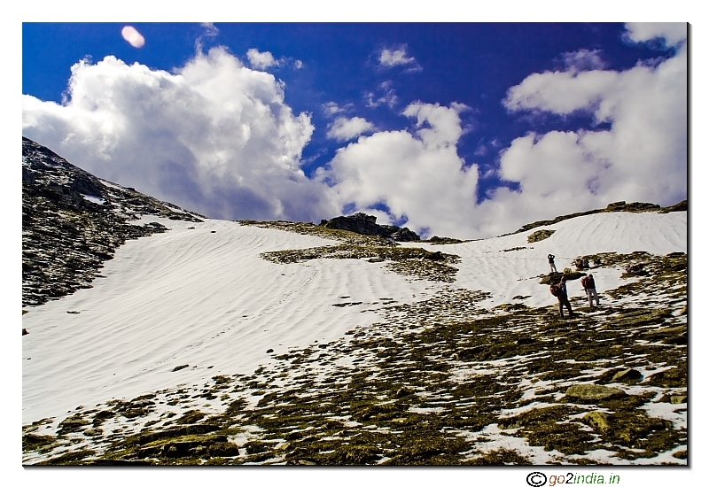 Going up this hill Kedarkantha during trekking