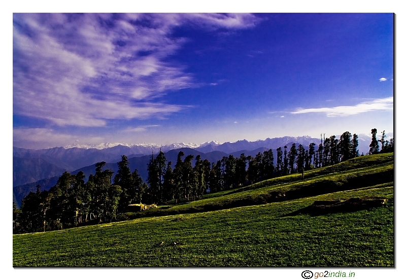 In front of camp site at Kedarkantha just after rain 