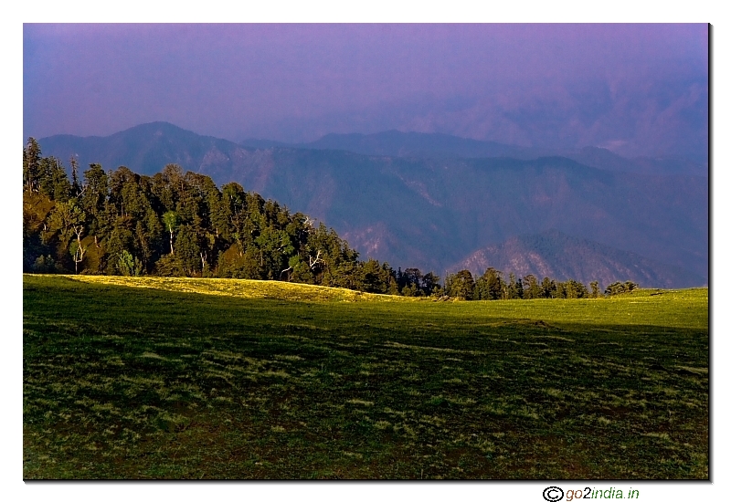 After the rain green valley near Kedarkantha camp